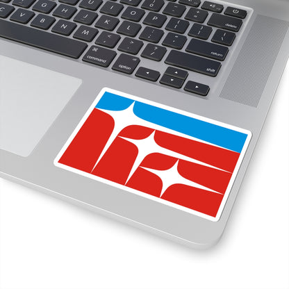 Flag of Krasnoznamensk Moscow oblast (Russia) STICKER Vinyl Kiss-Cut Decal