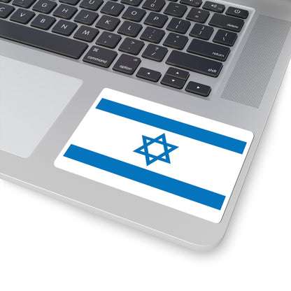 Flag of Israel Pale Blue 3-2 (Israel) STICKER Vinyl Kiss-Cut Decal