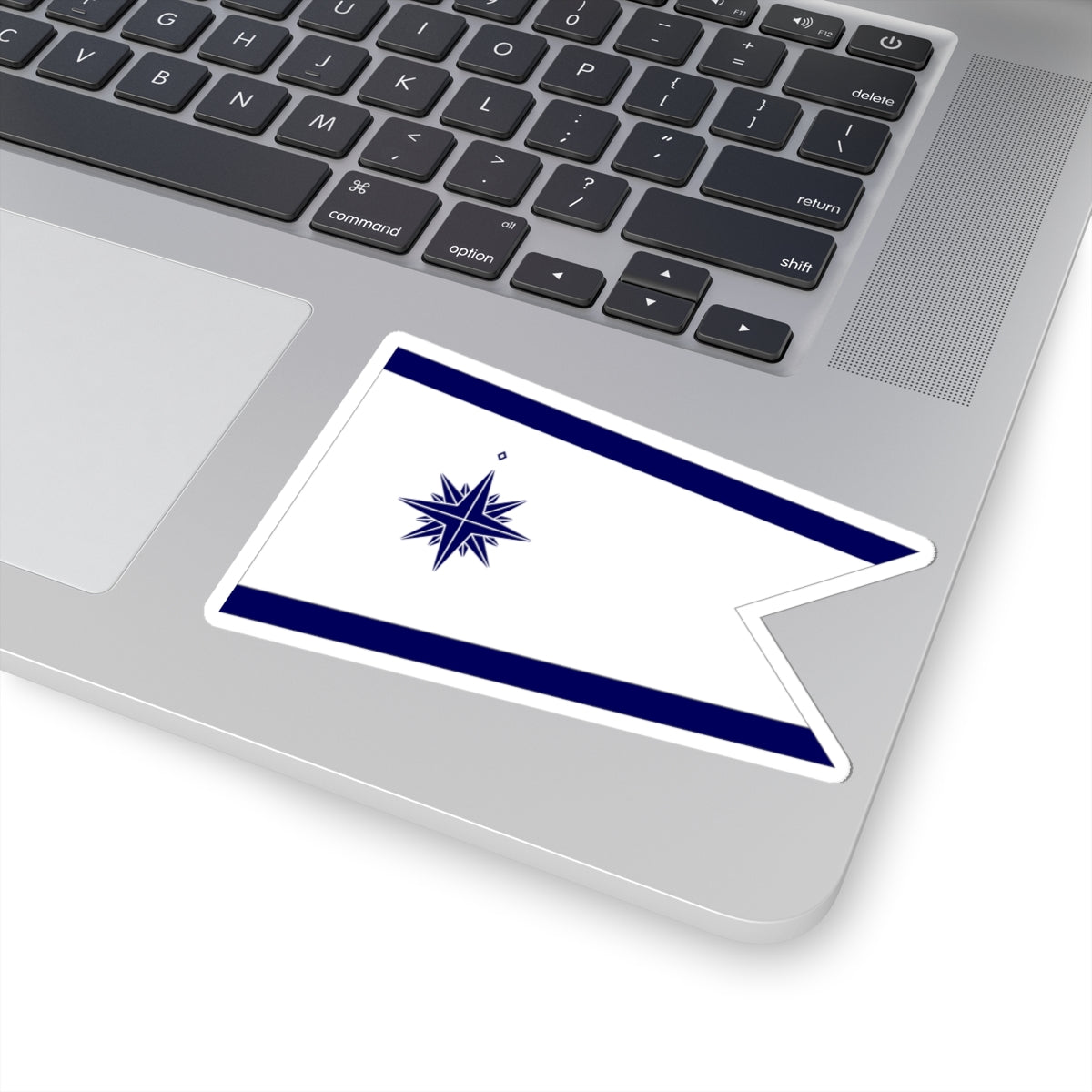 Standard of the Japan Coast Guard Commandant-bordered (Japan) STICKER Vinyl Kiss-Cut Decal