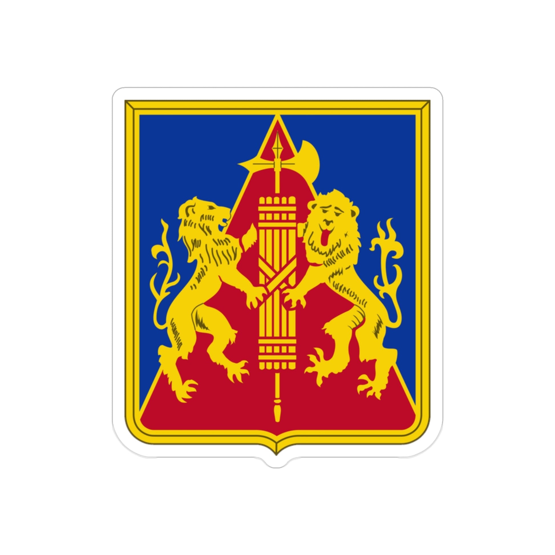 270th Artillery Regiment (U.S. Army) REVERSE PRINT Transparent STICKER-2" × 2"-The Sticker Space