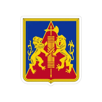 270th Artillery Regiment (U.S. Army) REVERSE PRINT Transparent Die-Cut STICKER 4 Inch Die-Cut Transparent - The Sticker Space
