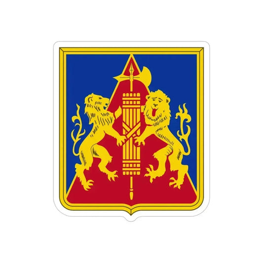 270th Artillery Regiment (U.S. Army) REVERSE PRINT Transparent Die-Cut STICKER 6 Inch Die-Cut Transparent - The Sticker Space