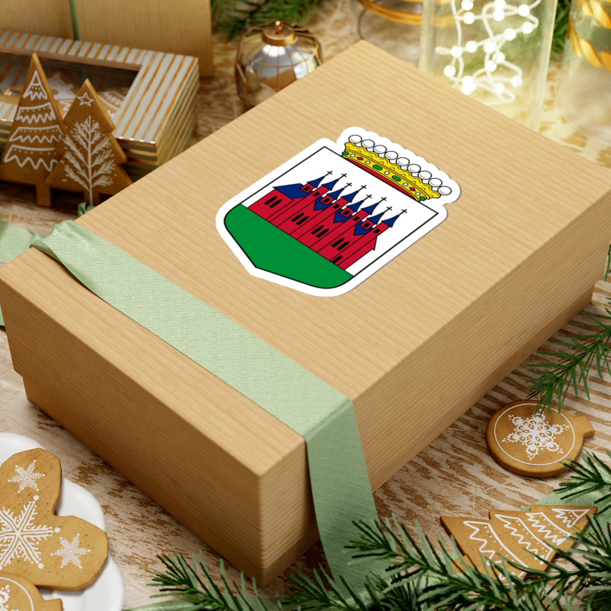 Achtkarspelen seal (Netherlands) (Coat of Arms) STICKER Vinyl Kiss-Cut Decal