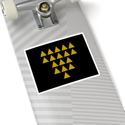 Flag of Oppegård (Norway) STICKER Vinyl Kiss-Cut Decal