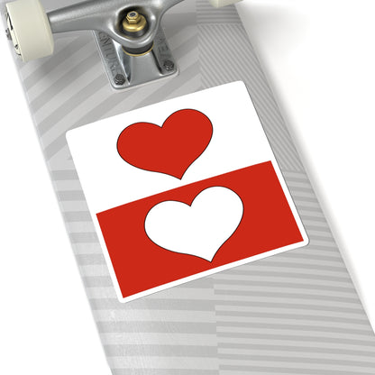 CHE Wermatswil Flag (Switzerland) STICKER Vinyl Kiss-Cut Decal