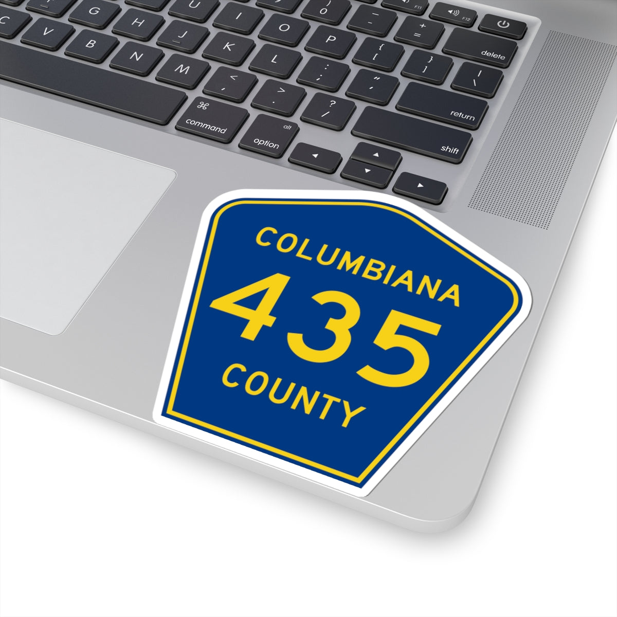 Columbiana County 435 (Ohio) (Road Sign) STICKER Vinyl Kiss-Cut Decal