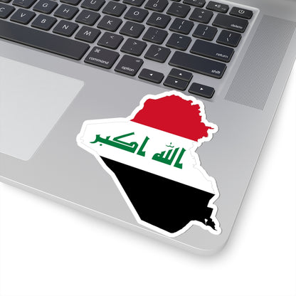 Iraq-Flagmap (Iraq) STICKER Vinyl Kiss-Cut Decal