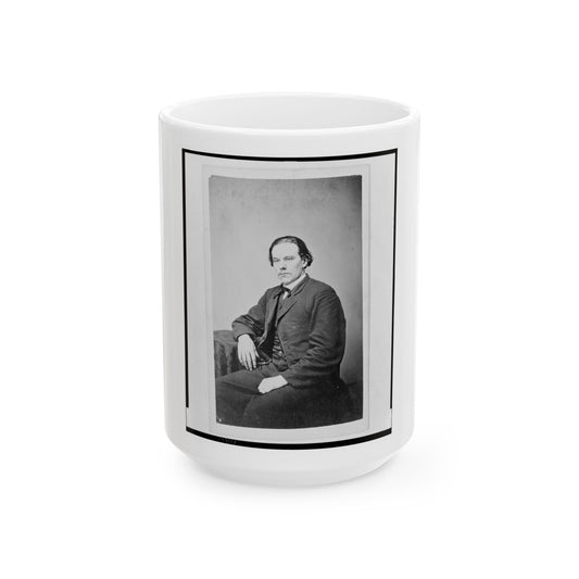 Aze Klein, Three-Quarter Length Portrait, Seated, Facing Slightly Left (U.S. Civil War) White Coffee Mug