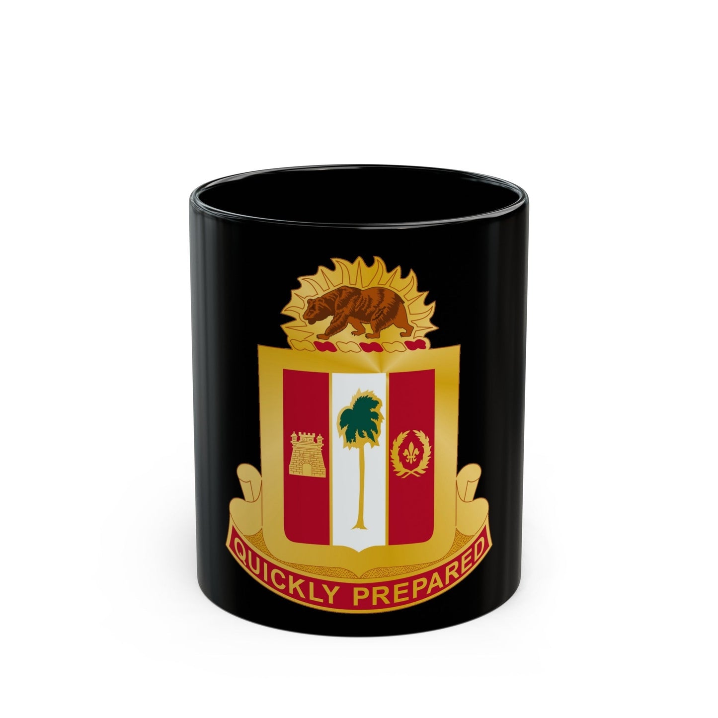 271st Antiaircraft Artillery Gun Battalion (U.S. Army) Black Coffee Mug-11oz-The Sticker Space