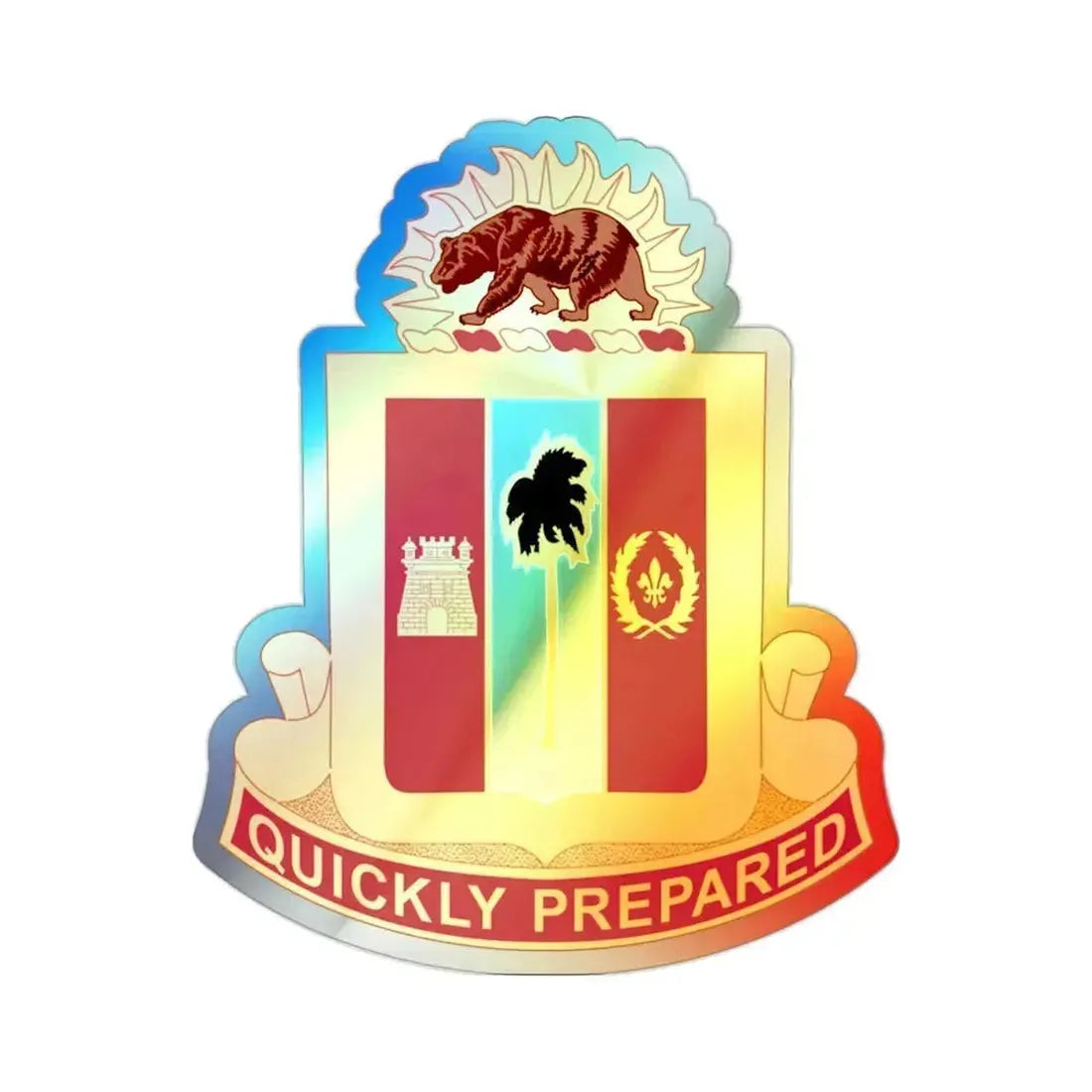 271st Antiaircraft Artillery Gun Battalion (U.S. Army) Holographic STICKER Die-Cut Vinyl Decal 2 Inch Holographic - The Sticker Space