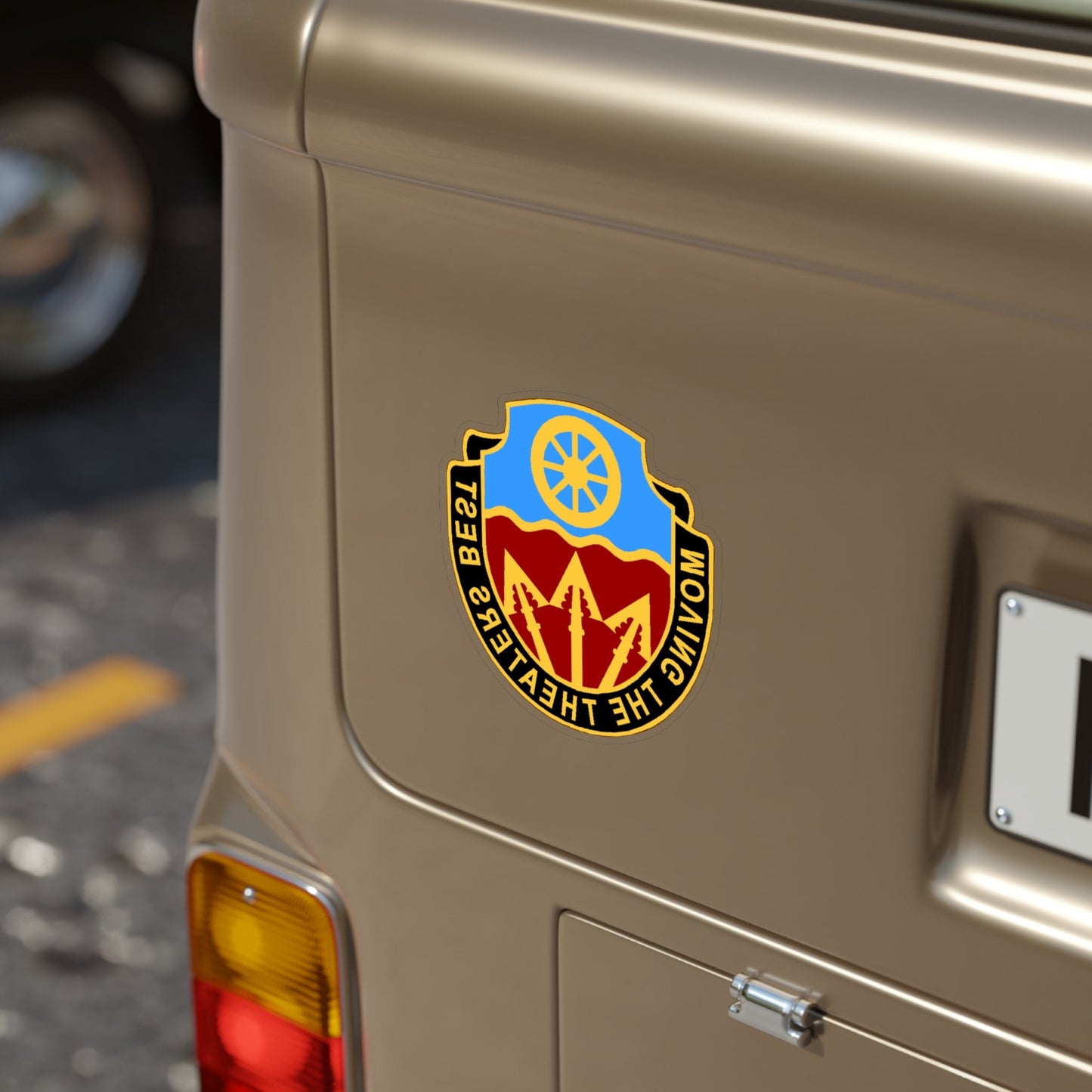 272 Transportation Battalion (U.S. Army) REVERSE PRINT Transparent STICKER-The Sticker Space