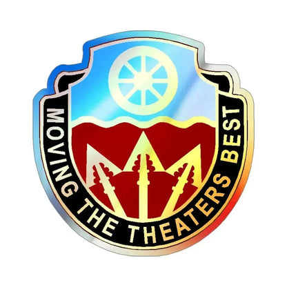 272 Transportation Battalion (U.S. Army) Holographic STICKER Die-Cut Vinyl Decal 4 Inch Holographic - The Sticker Space