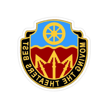 272 Transportation Battalion (U.S. Army) REVERSE PRINT Transparent Die-Cut STICKER 5 Inch Die-Cut Transparent - The Sticker Space