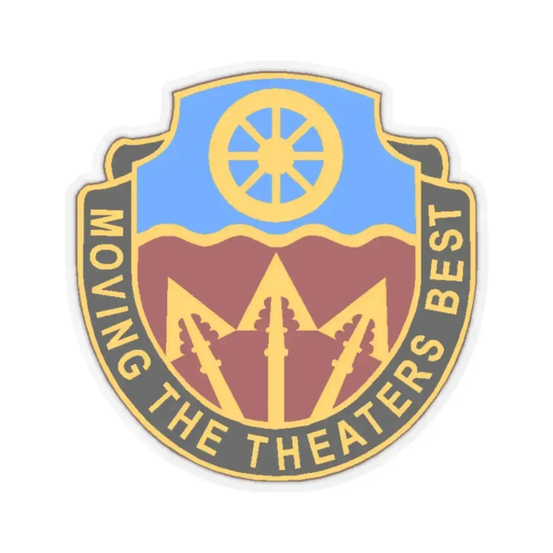 272 Transportation Battalion (U.S. Army) STICKER Vinyl Kiss-Cut Decal 2 Inch Transparent - The Sticker Space