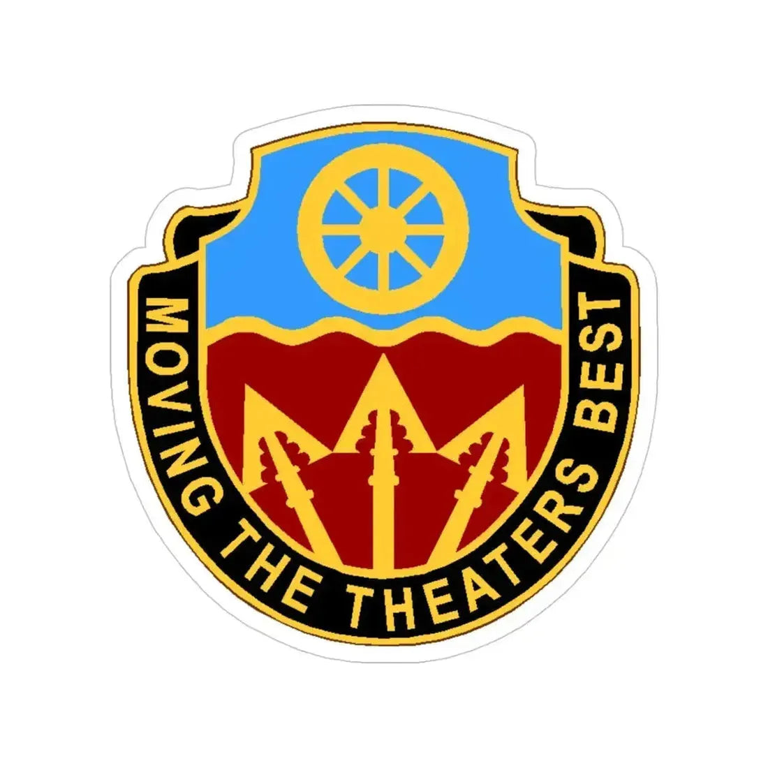 272 Transportation Battalion (U.S. Army) Transparent STICKER Die-Cut Vinyl Decal 4 Inch - The Sticker Space