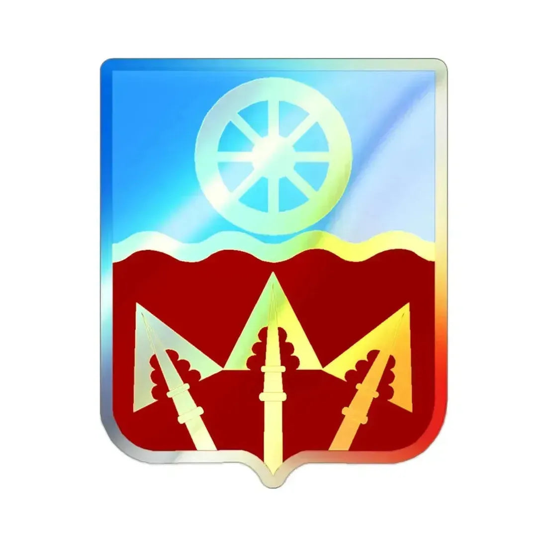 272 Transportation Battalion v2 (U.S. Army) Holographic STICKER Die-Cut Vinyl Decal 2 Inch Holographic - The Sticker Space