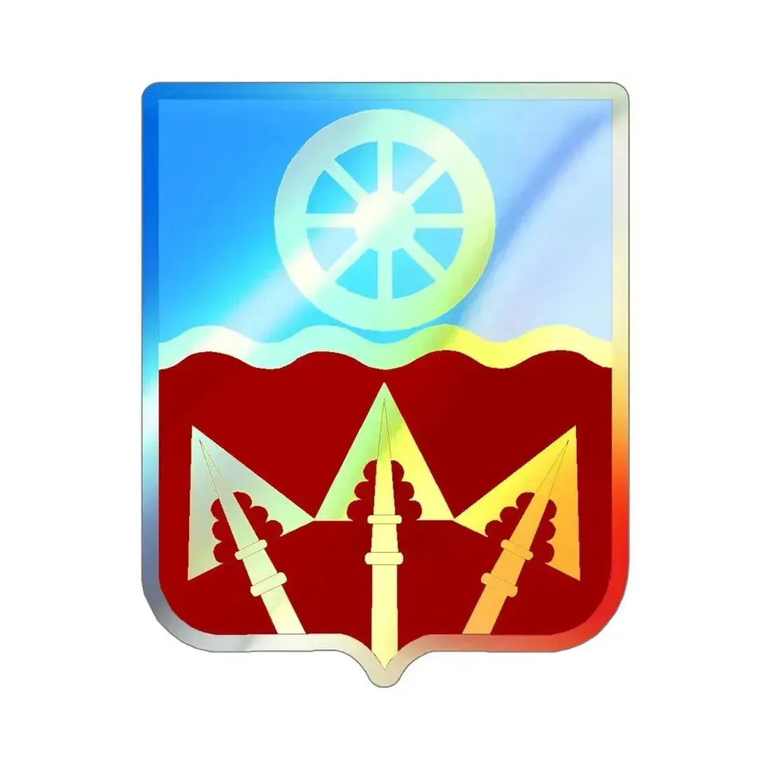 272 Transportation Battalion v2 (U.S. Army) Holographic STICKER Die-Cut Vinyl Decal 6 Inch Holographic - The Sticker Space