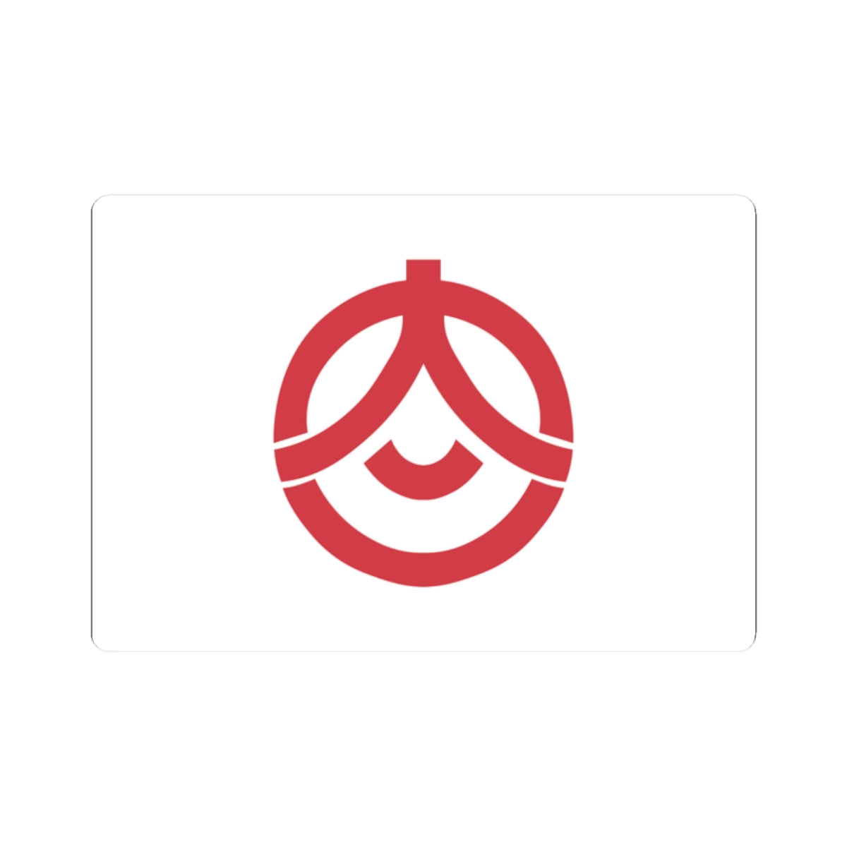 Flag of Onjuku Chiba (Japan) STICKER Vinyl Kiss-Cut Decal
