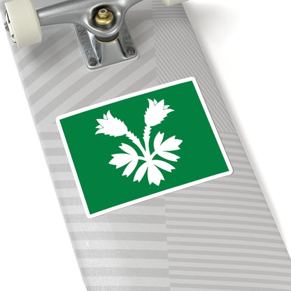 Flag of Oppland (Norway) STICKER Vinyl Kiss-Cut Decal
