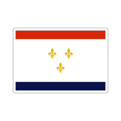 Flag of New Orleans, Louisiana - STICKER Vinyl Kiss-Cut Decal