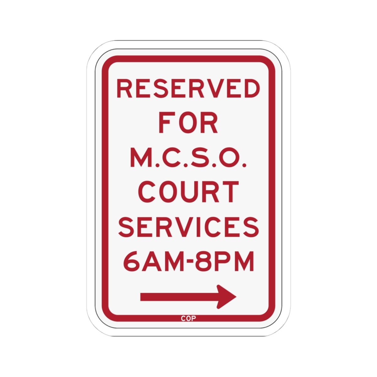 PBOT Road sign P4385R (Oregon) (Road Sign) STICKER Vinyl Kiss-Cut Decal
