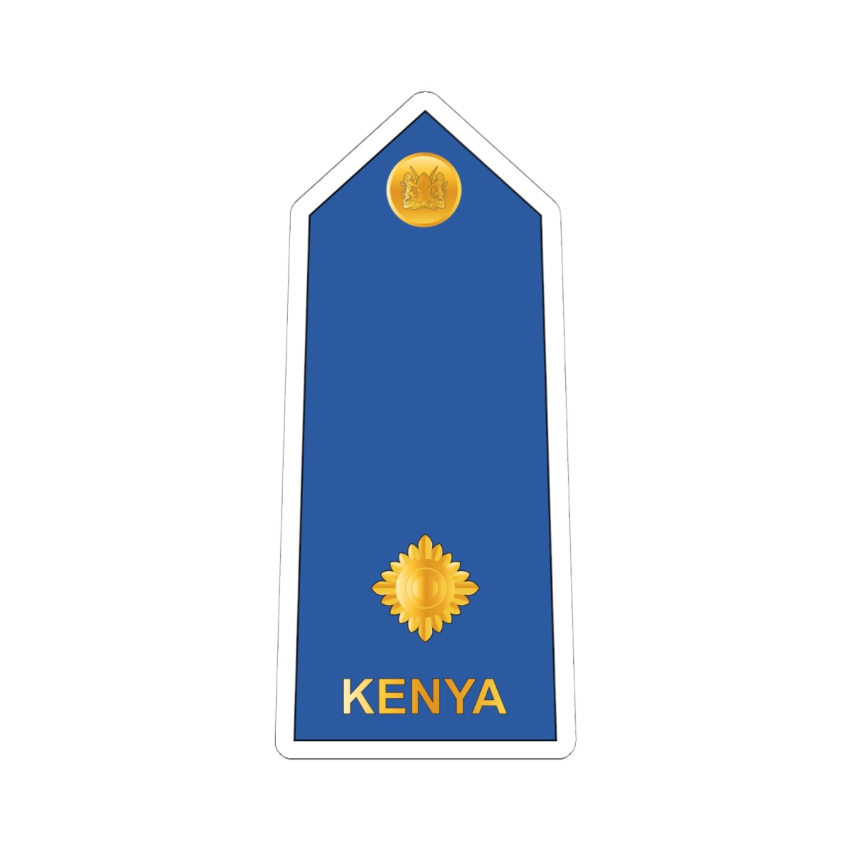 07. Kenyan Air Force 2LT (Kenya) (Military Rank) STICKER Vinyl Kiss-Cut Decal