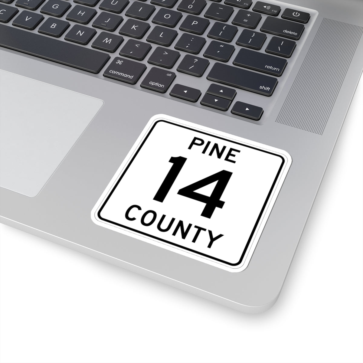 Pine County Route 14 MN (Minnesota) (Road Sign) STICKER Vinyl Kiss-Cut Decal