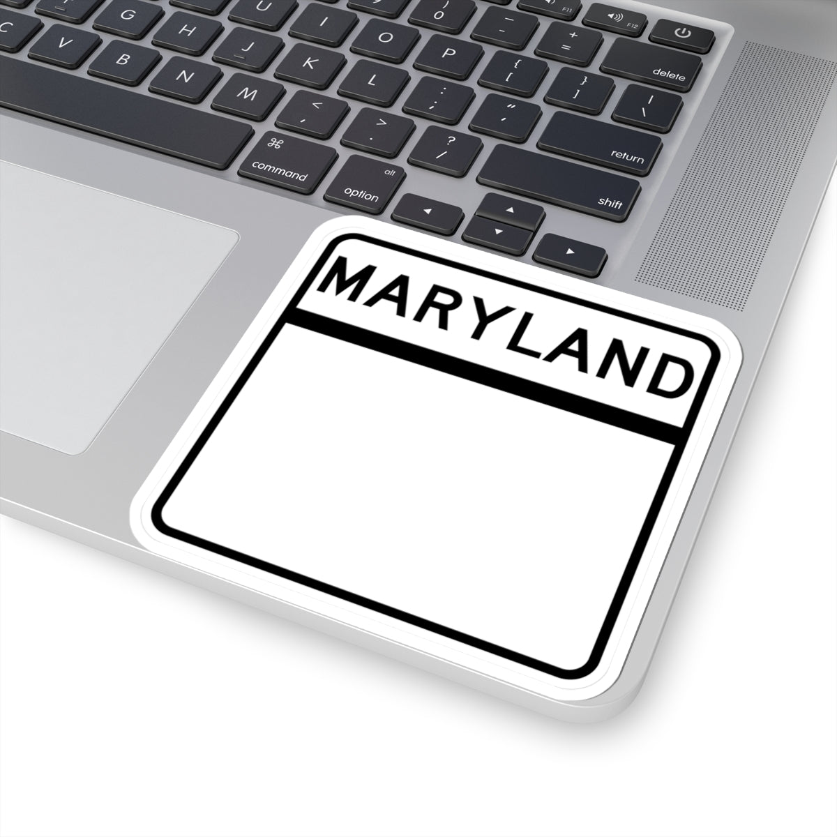 MD blank (Maryland) (Road Sign) STICKER Vinyl Kiss-Cut Decal