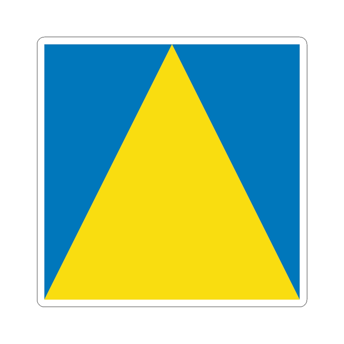 Flag of Novyi Rozdil (Ukraine) STICKER Vinyl Kiss-Cut Decal
