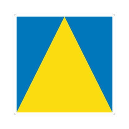 Flag of Novyi Rozdil (Ukraine) STICKER Vinyl Kiss-Cut Decal