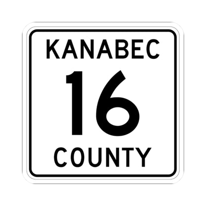 Kanabec County 16 MN (Minnesota) (Road Sign) STICKER Vinyl Kiss-Cut Decal