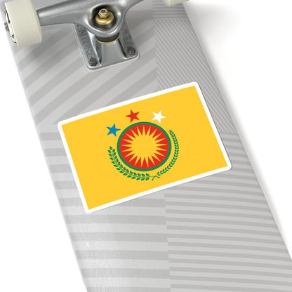 Diplomatic Flag of Northern Syria (Syria) STICKER Vinyl Kiss-Cut Decal