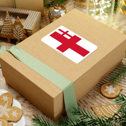 White Squadron Ensign 1702-1707 (England) STICKER Vinyl Kiss-Cut Decal