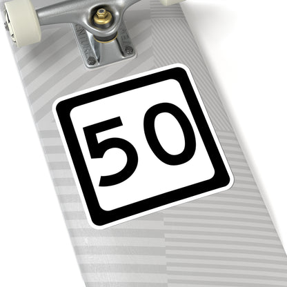 WV-50 (Virginia) (Road Sign) STICKER Vinyl Kiss-Cut Decal