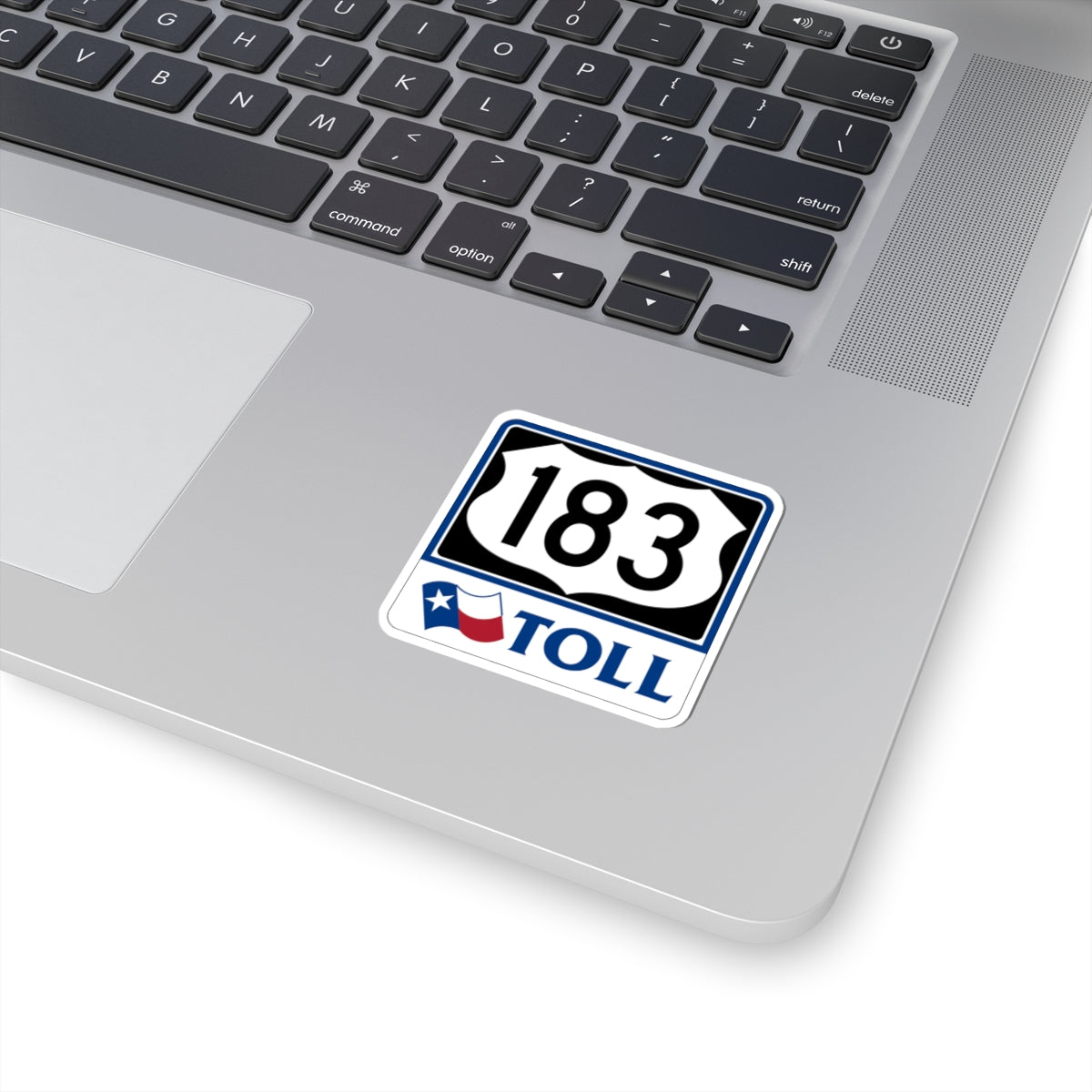 Toll Texas U.S. Highway 183 (Texas) (Road Sign) STICKER Vinyl Kiss-Cut Decal