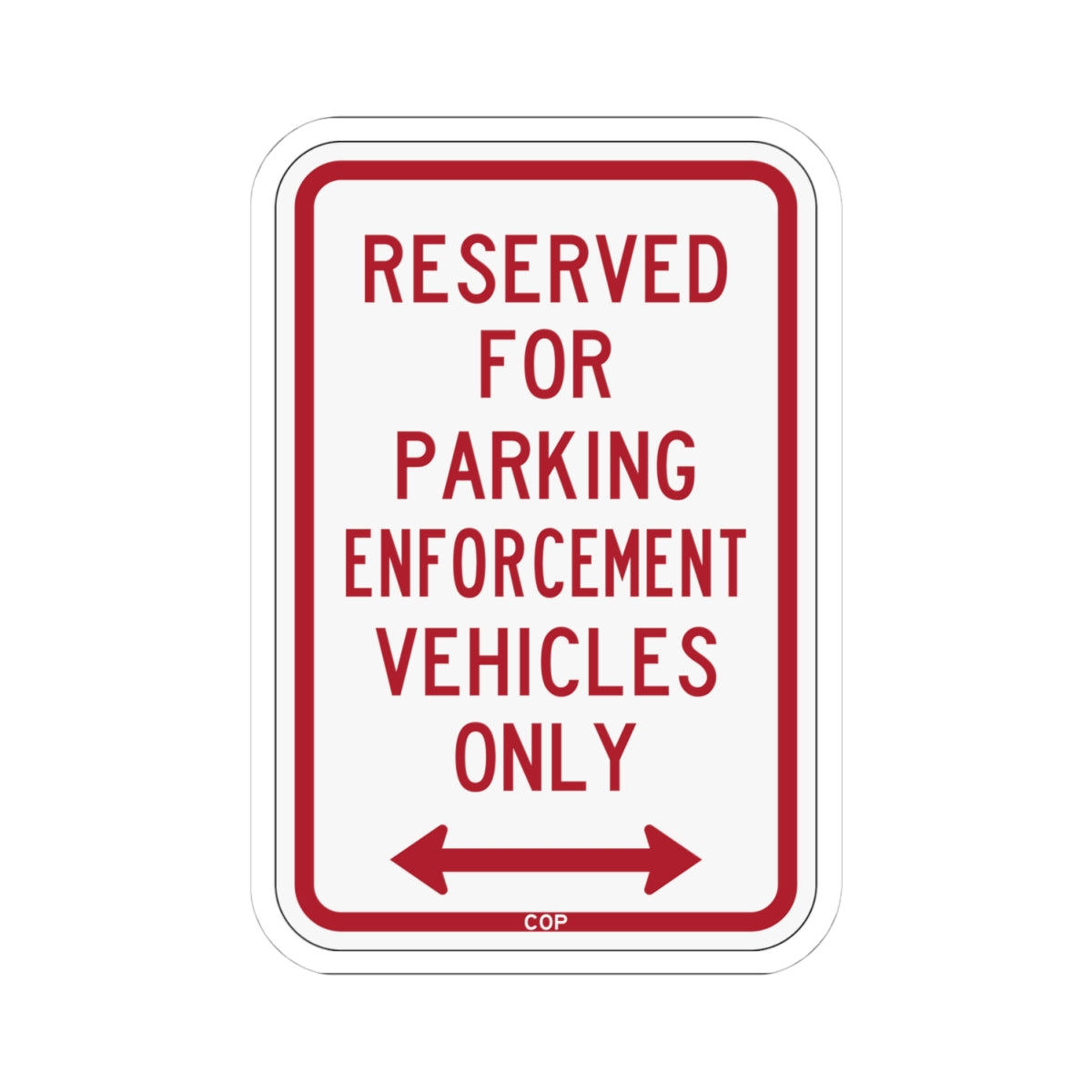 PBOT Road sign P4100D (Oregon) (Road Sign) STICKER Vinyl Kiss-Cut Decal