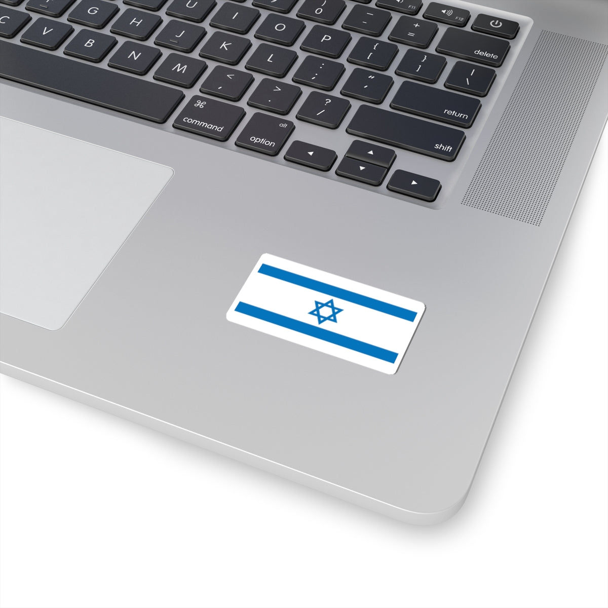 Flag of Israel Pale Blue 1-2 (Israel) STICKER Vinyl Kiss-Cut Decal