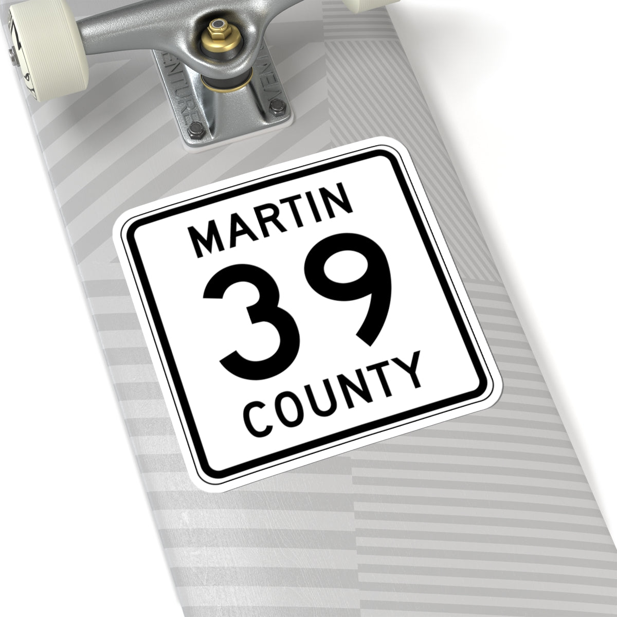 Martin County Route 39 MN (Minnesota) (Road Sign) STICKER Vinyl Kiss-Cut Decal
