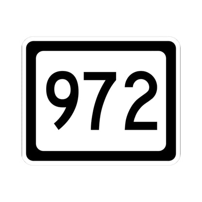 WV-972 (Virginia) (Road Sign) STICKER Vinyl Kiss-Cut Decal