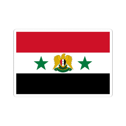 Flag of the Minister of Defense of Syria 1980-2024 (Syria) STICKER Vinyl Kiss-Cut Decal