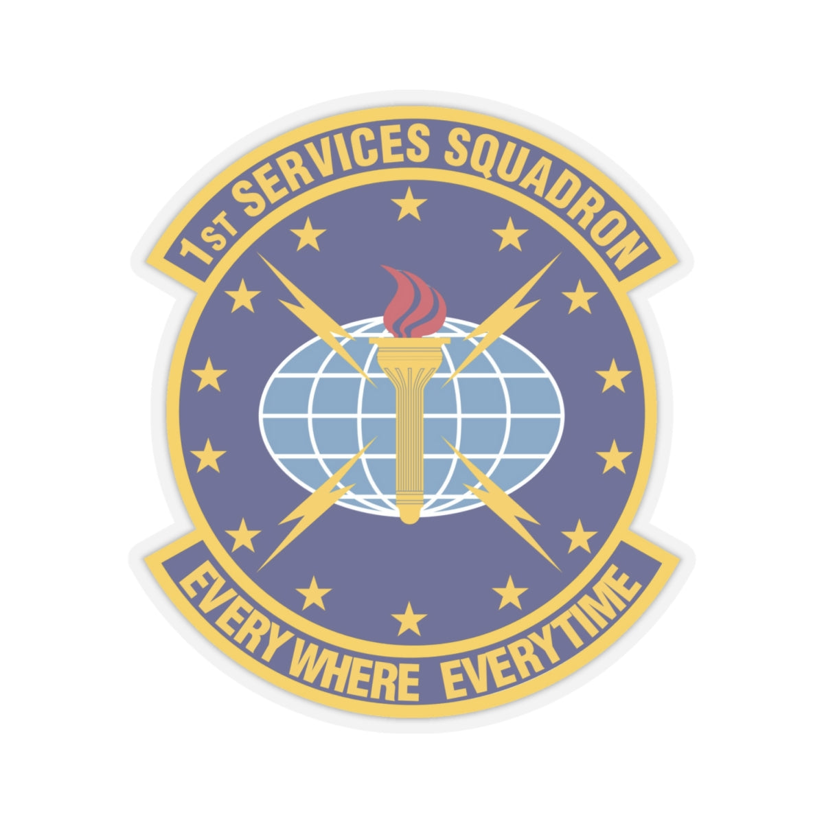 1st Services Squadron (U.S. Air Force) STICKER Vinyl Kiss-Cut Decal