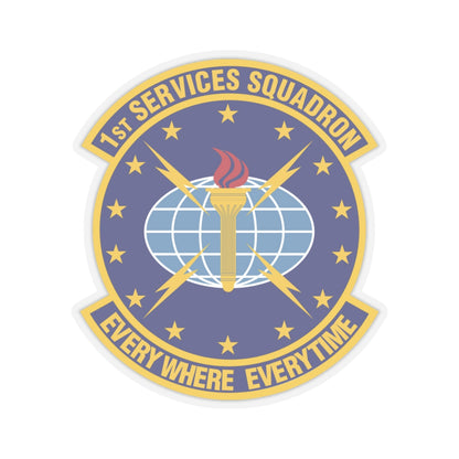 1st Services Squadron (U.S. Air Force) STICKER Vinyl Kiss-Cut Decal