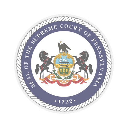 Seal of the Supreme Court of Pennsylvania v2 - STICKER Vinyl Kiss-Cut Decal