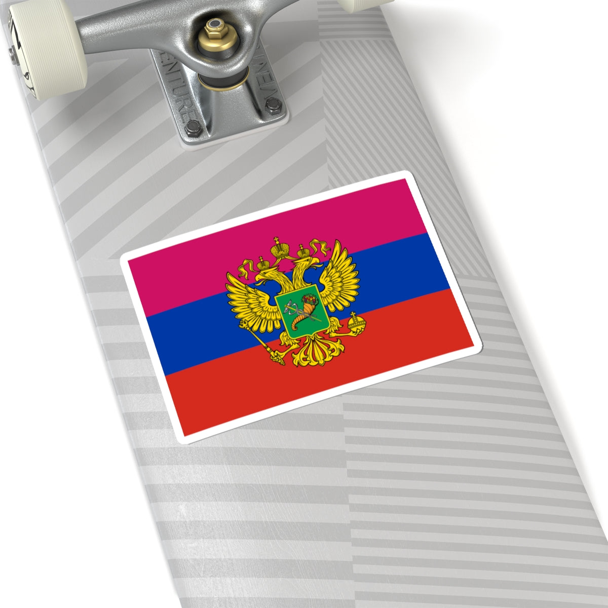 Flag of Russian-occupied Kharkiv Oblast (Russia) STICKER Vinyl Kiss-Cut Decal