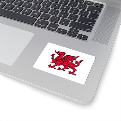 Flag of Wales without Green (United Kingdom) STICKER Vinyl Kiss-Cut Decal