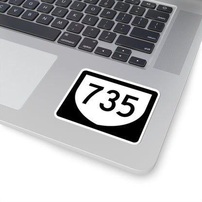 PR urban primary 735 (Puerto Rico) (Road Sign) STICKER Vinyl Kiss-Cut Decal