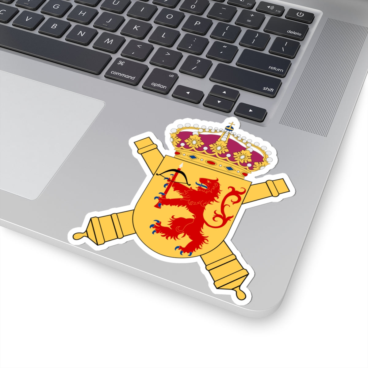 Smålands artilleriregemente vapen (Sweden) (Coat of Arms) STICKER Vinyl Kiss-Cut Decal