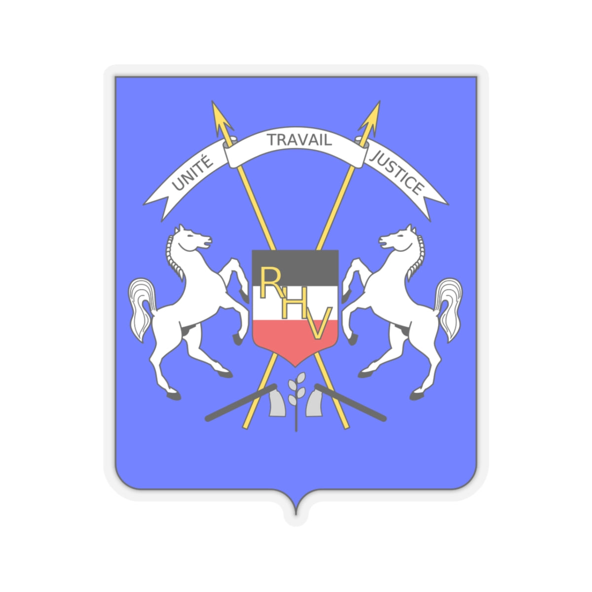 Coat of arms of Upper Volta - STICKER Vinyl Kiss-Cut Decal