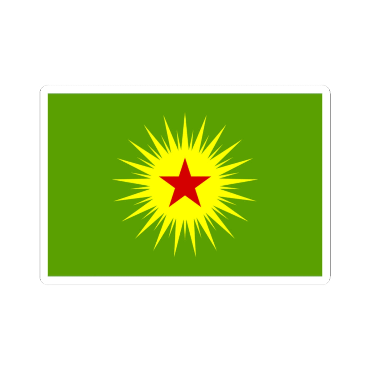 Flag of Koma Civakên Kurdistanê (Iraq) STICKER Vinyl Kiss-Cut Decal