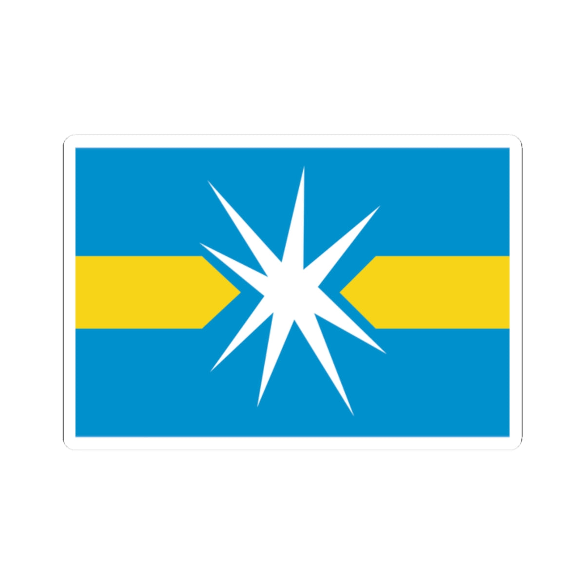 Flag of Linyevo Novosibirsk oblast (Russia) STICKER Vinyl Kiss-Cut Decal
